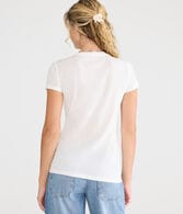 Aeropostale Circle Cherry Appliqué Graphic Tee