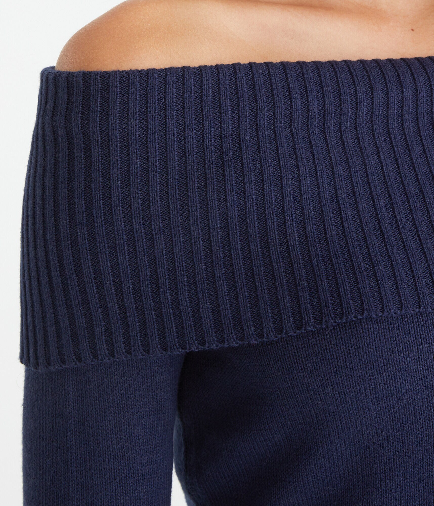 Solid Off-The-Shoulder Sweater