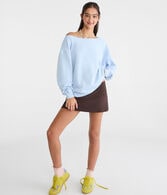 Cloud Soft Oversized Off-The-Shoulder Sweatshirt