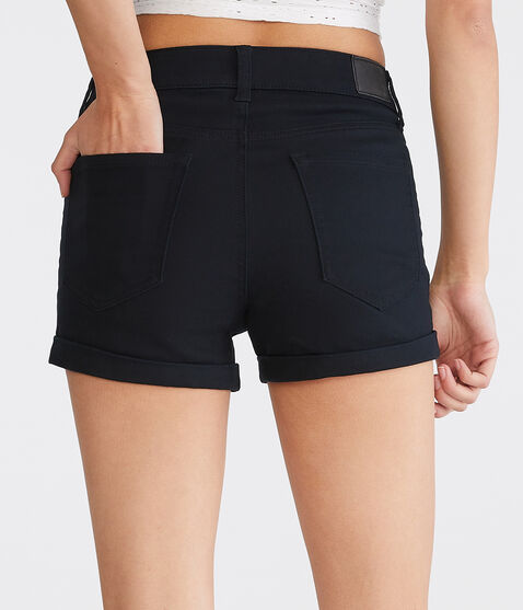 High-Rise Denim Midi Shorts High-Rise Denim Midi Shorts