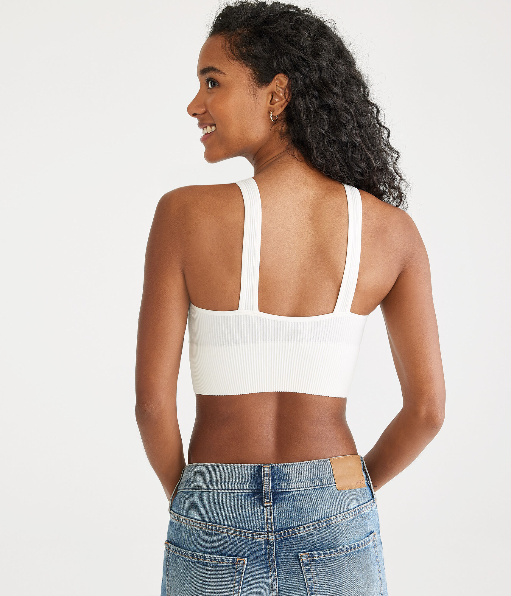 Seamless Scoop Long-Line Bralette