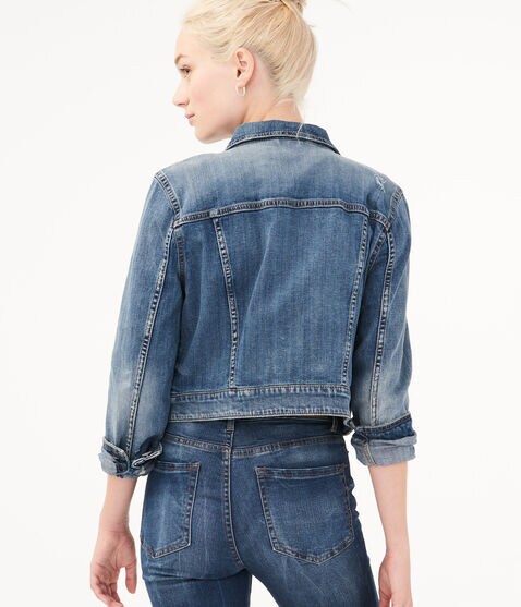 Real Denim Medium Wash Denim Jacket Real Denim Medium Wash Denim Jacket