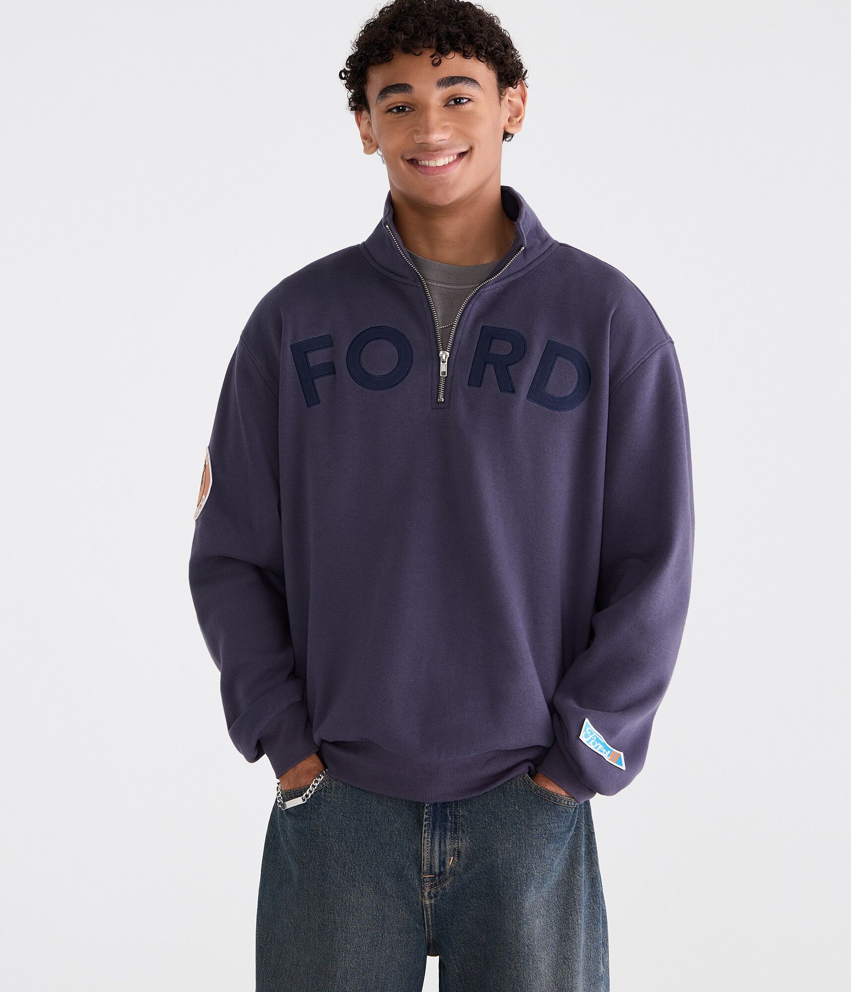 Ford Patches Quarter-Zip Sweatshirt