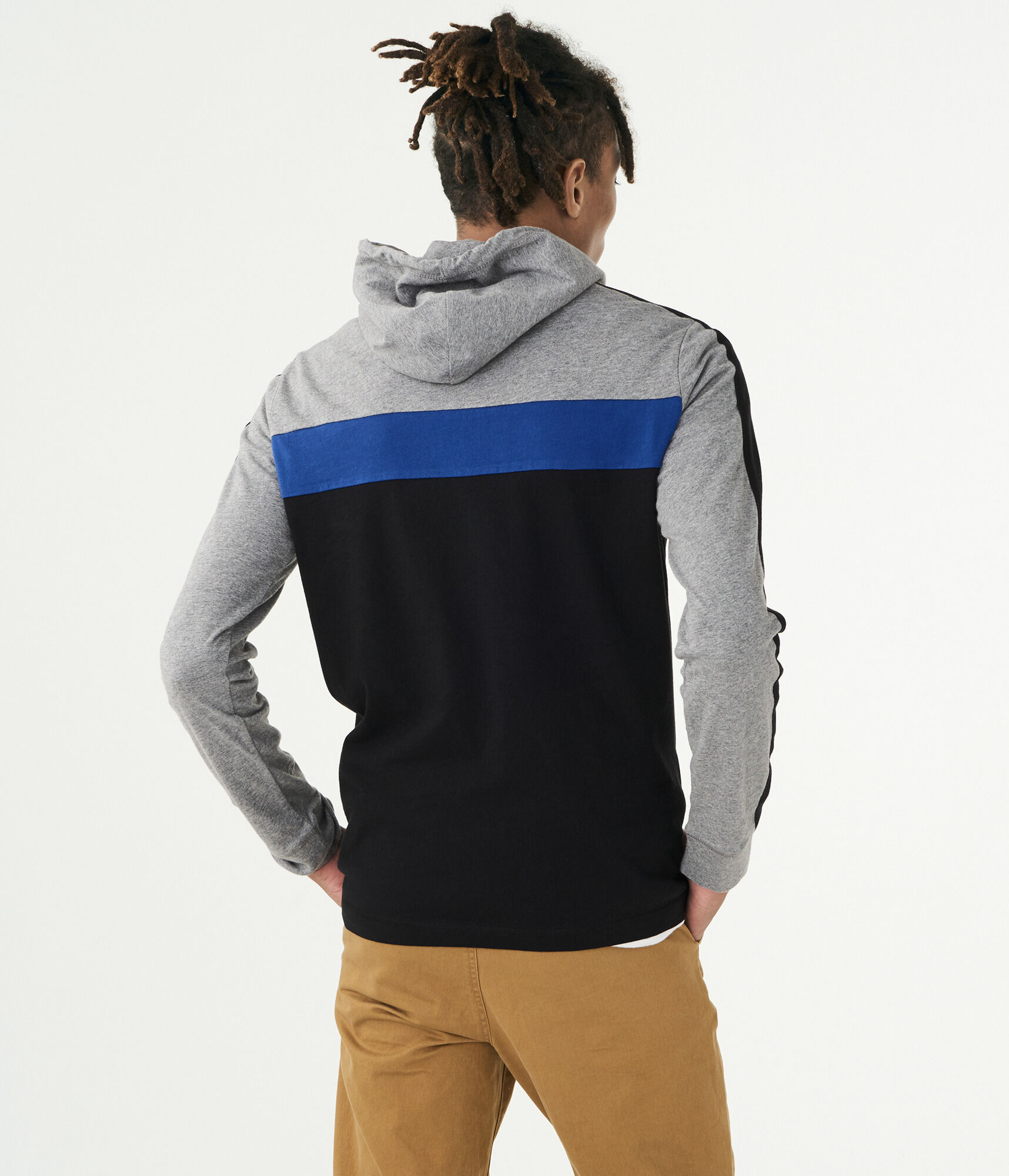 Colorbock Stripe Pullover Hoodie