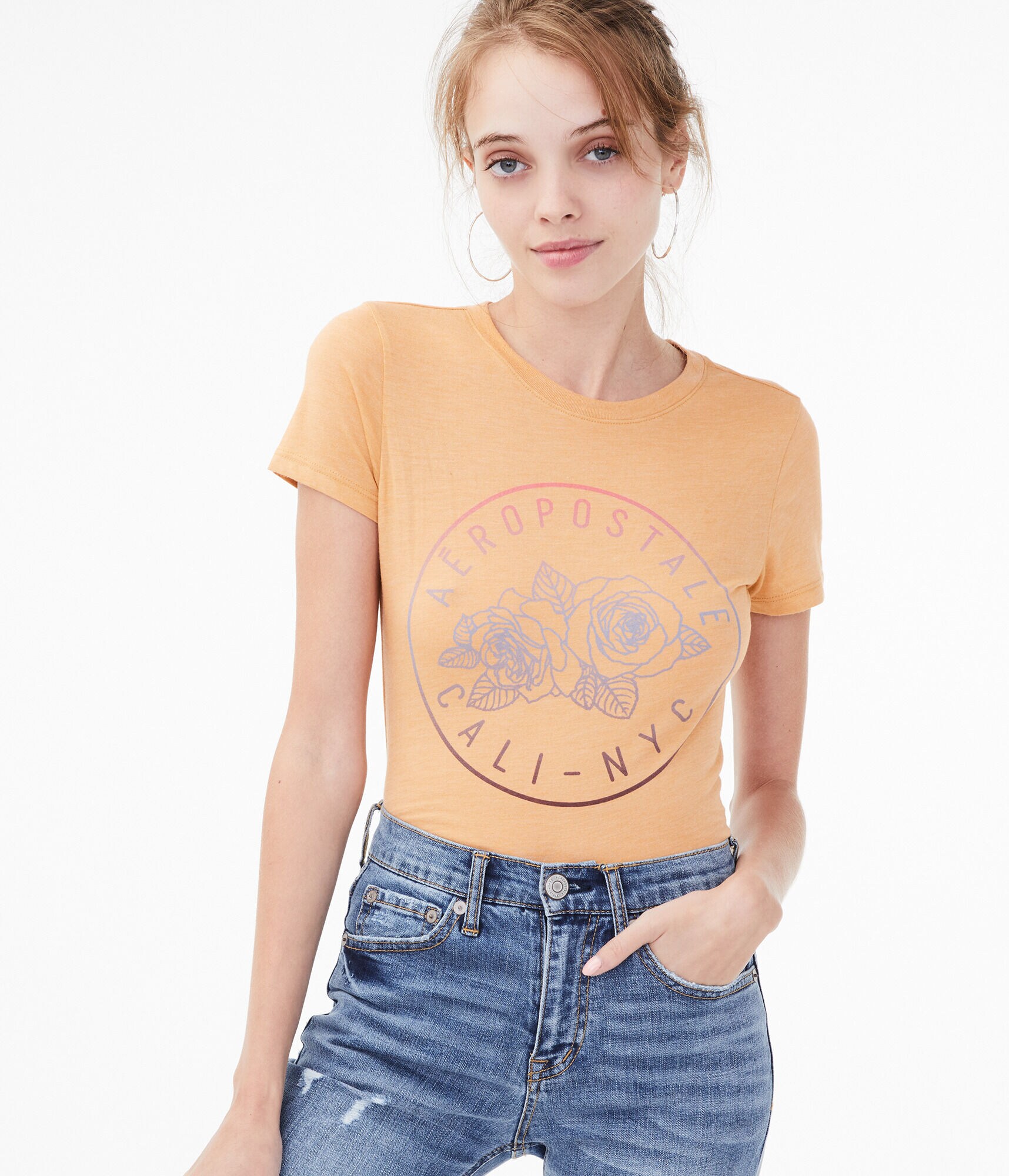 Aero Floral Circle Graphic Tee