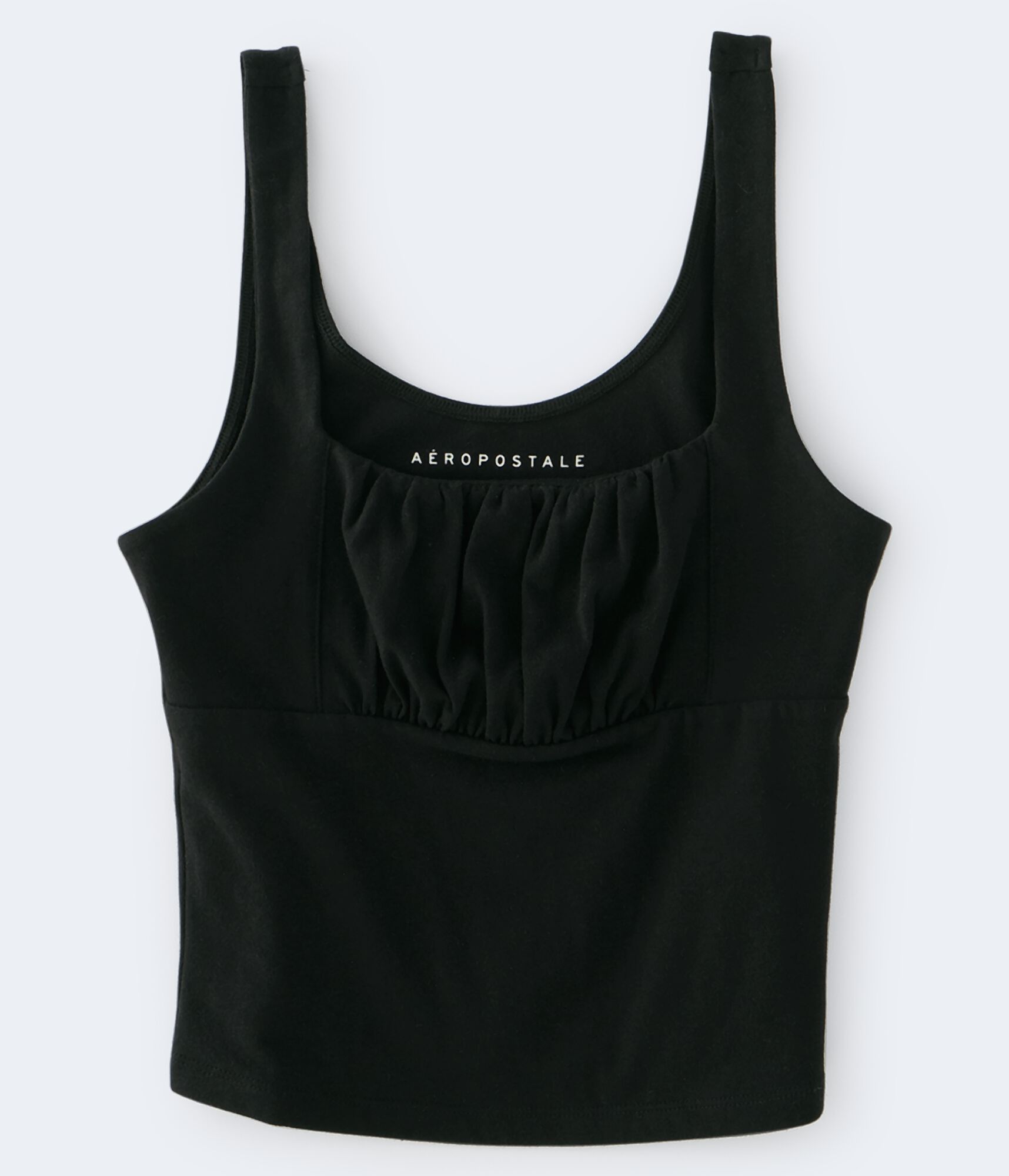 Ruched Cropped Tank