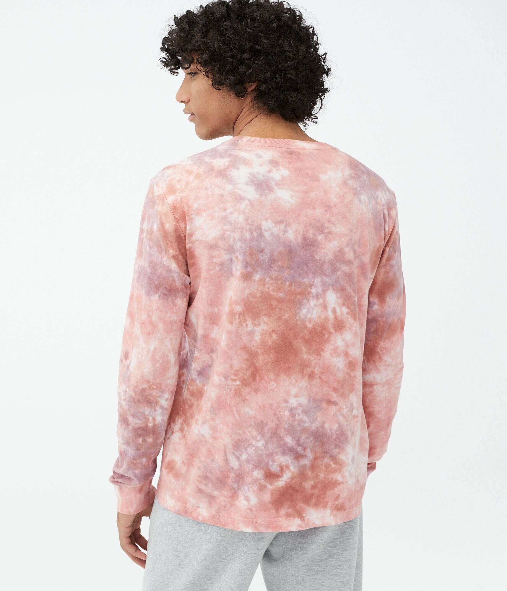 Long Sleeve Aero Box Logo Tie-Dye Graphic Tee