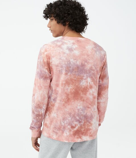 Long Sleeve Aero Box Logo Tie-Dye Graphic Tee Long Sleeve Aero Box Logo Tie-Dye Graphic Tee