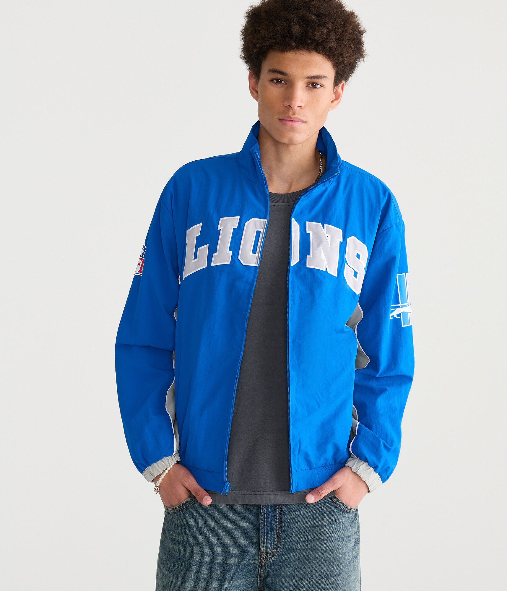 Detroit Lions Full-Zip Track Jacket