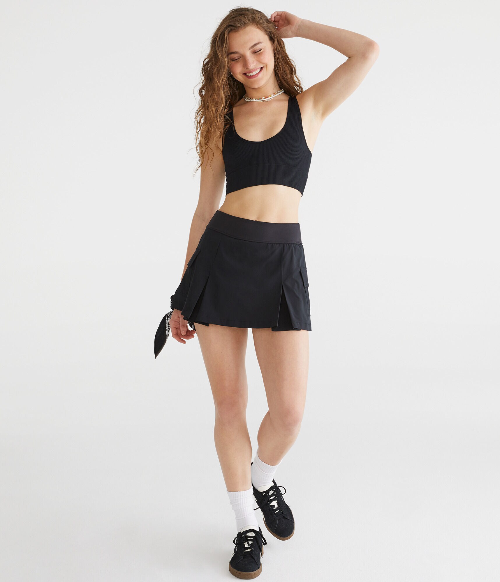 Flex Active Pleated Cargo Skort