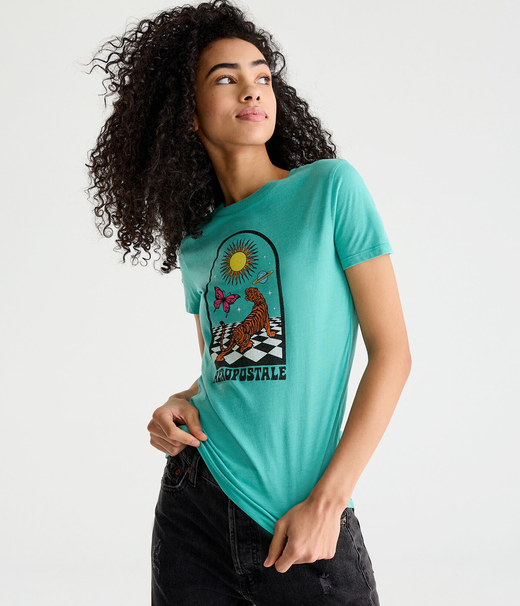 Aeropostale Celestial Tiger Graphic Tee