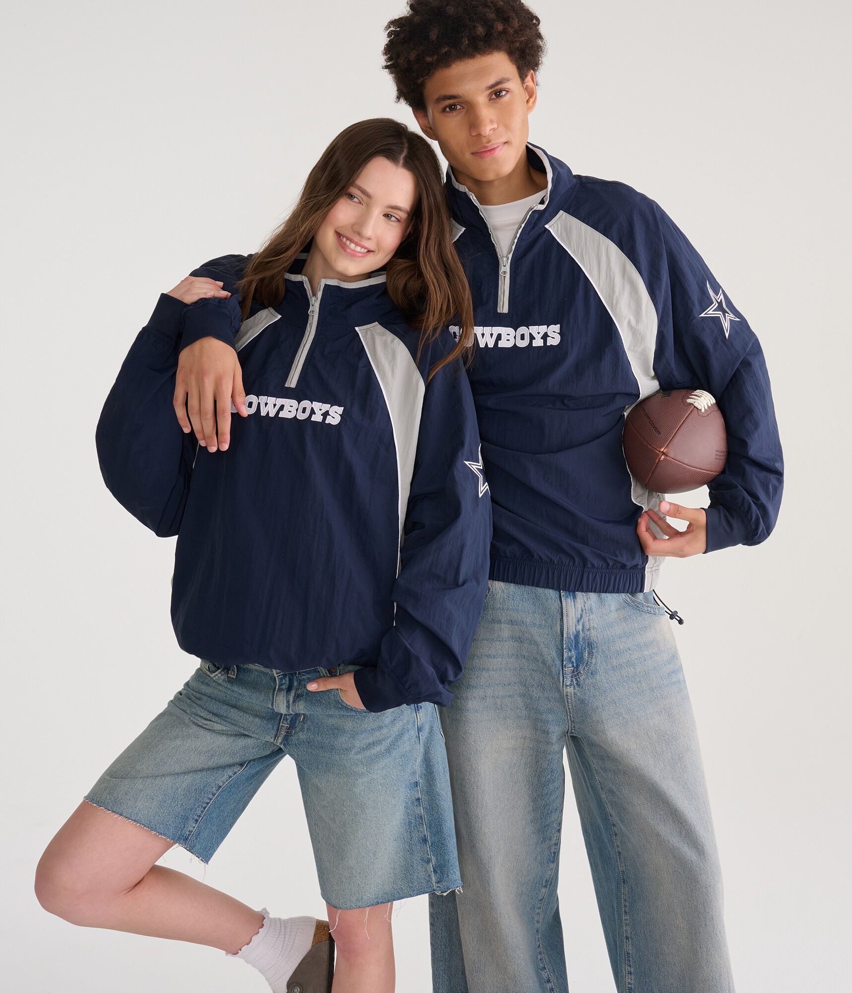 Dallas Cowboys Quarter-Zip Track Jacket