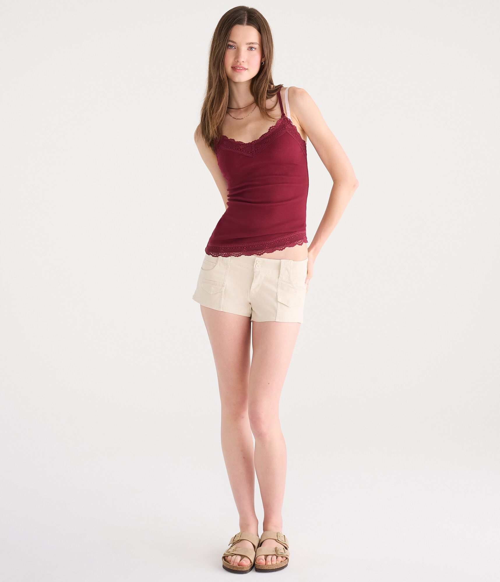 Low-Rise Utility Shorts
