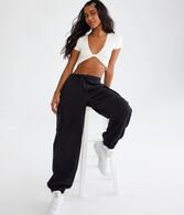 High-Rise Cargo Joggers