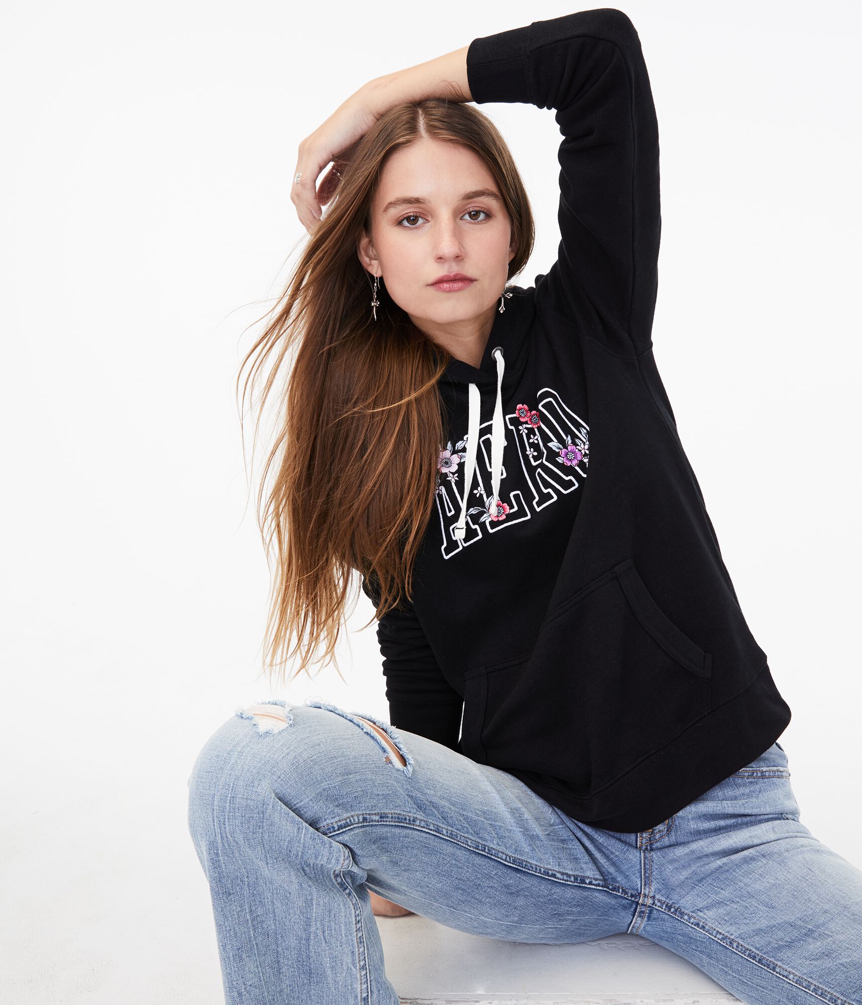 Aero Flower Pullover Hoodie