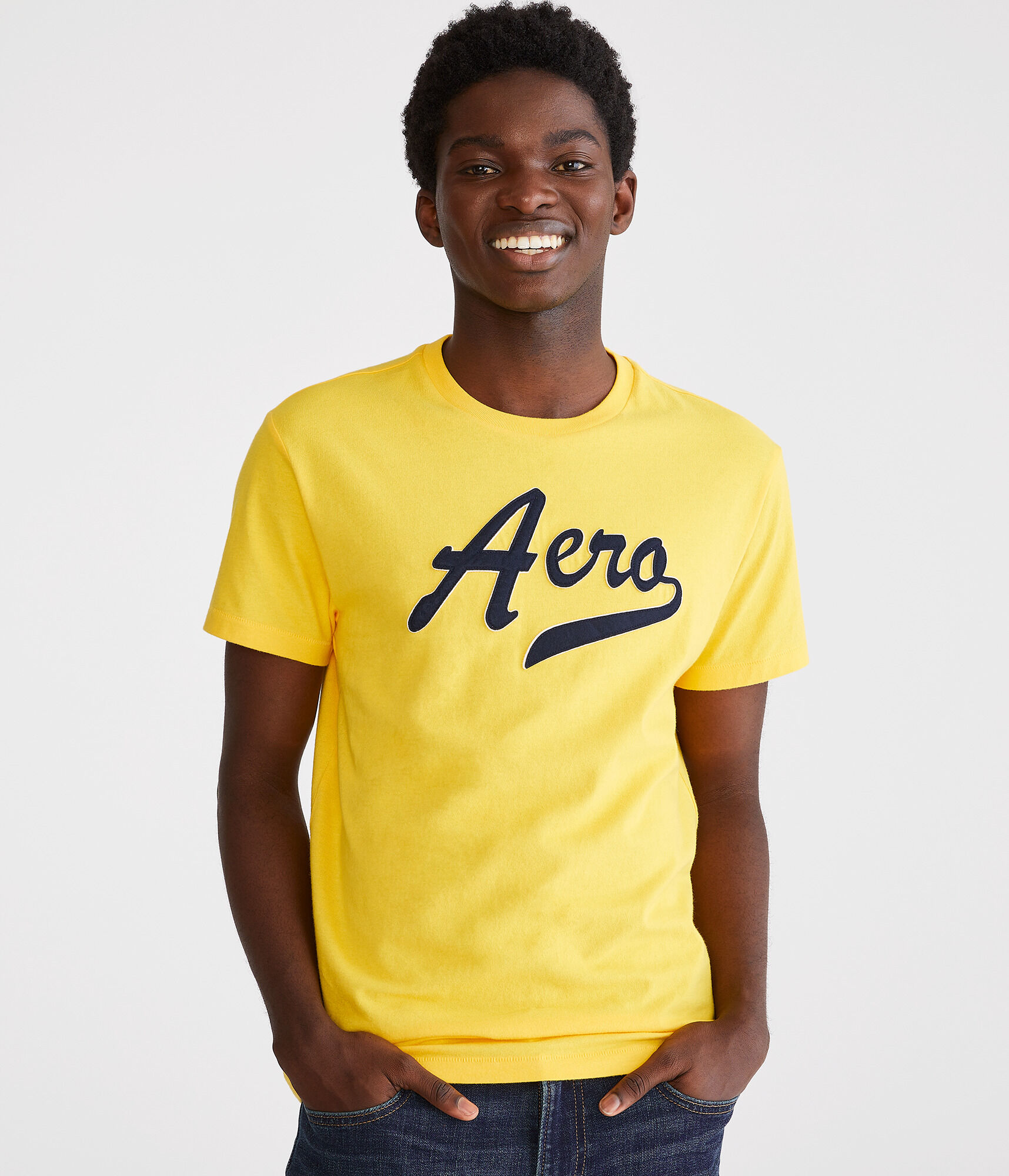 Aero Script Appliqu&eacute; Graphic Tee