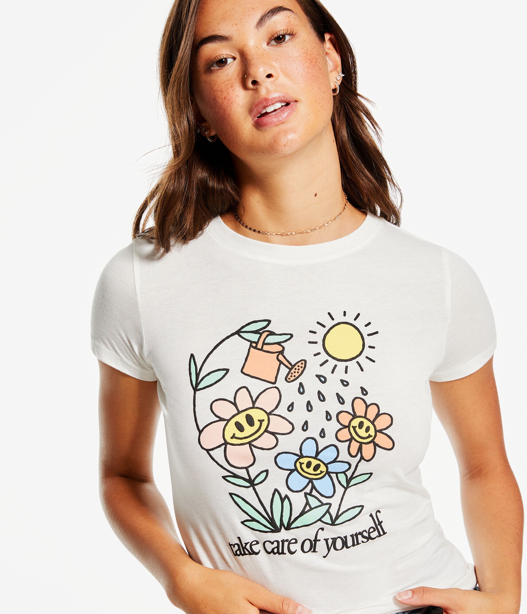 Take Care Daisies Graphic Tee
