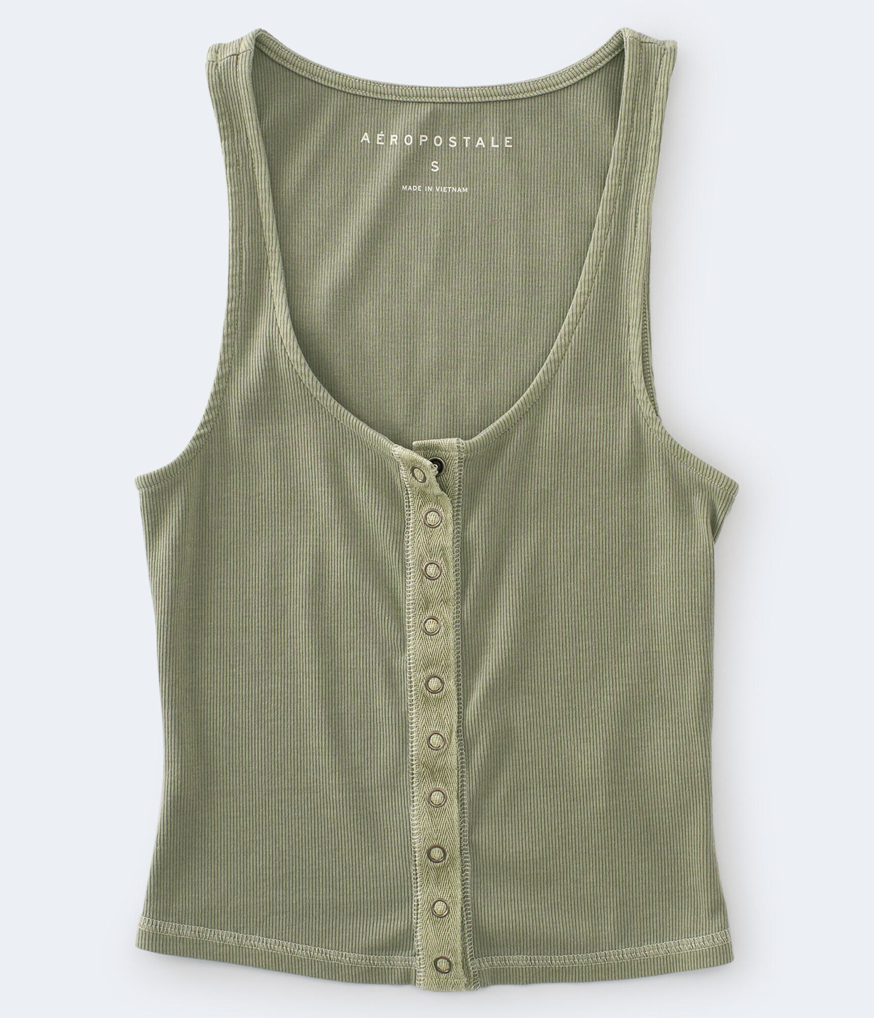 Ribbed Snap-Front Tank