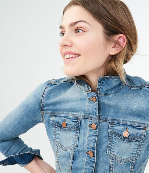 Seriously Stretchy Light Wash Denim Jacket Seriously Stretchy Light Wash Denim Jacket
