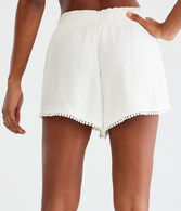 Crinkled High-Rise Petal Skort