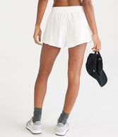High-Rise Waffle Shorts