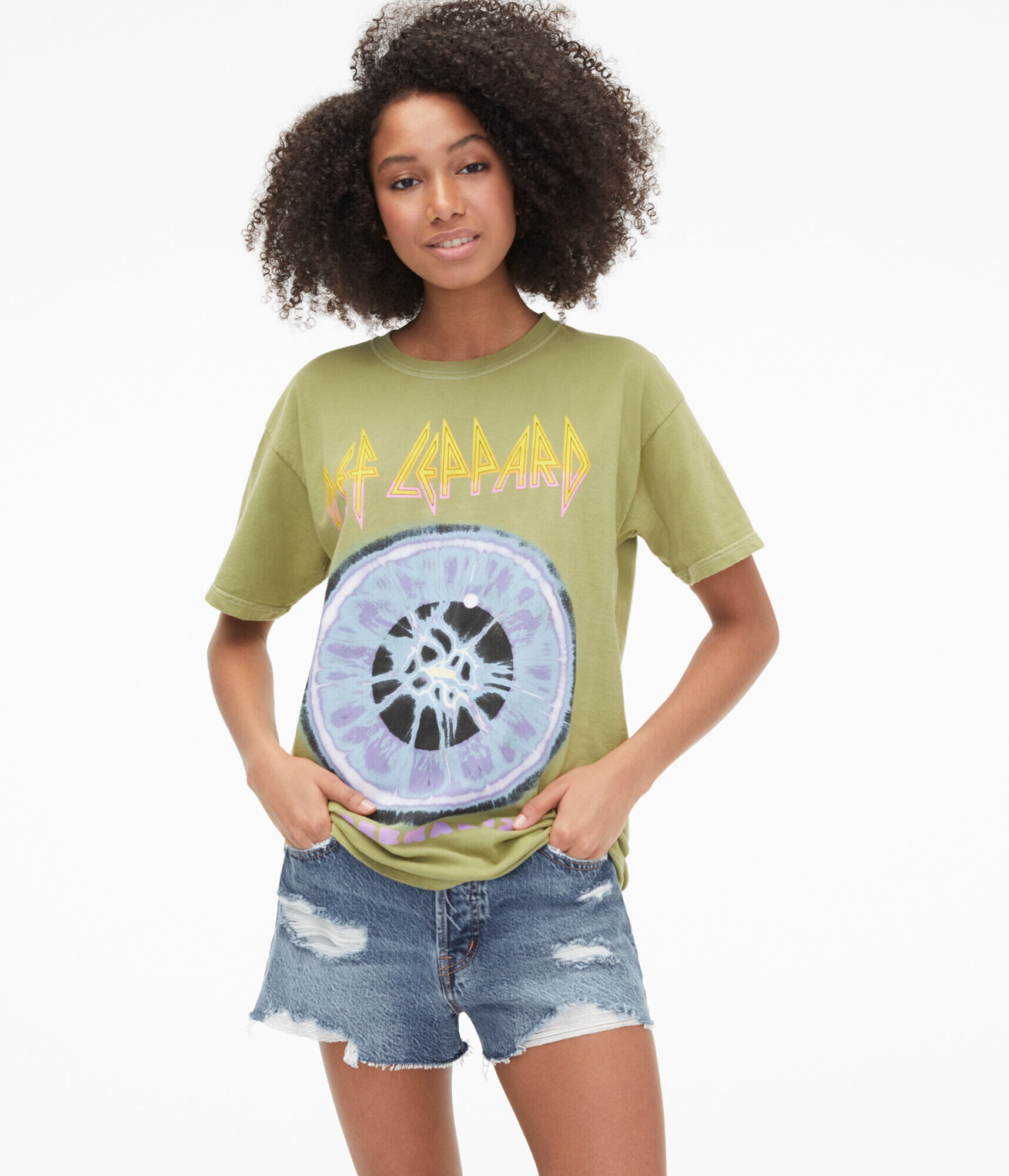 Def Leppard Adrenalize Boyfriend Graphic Tee