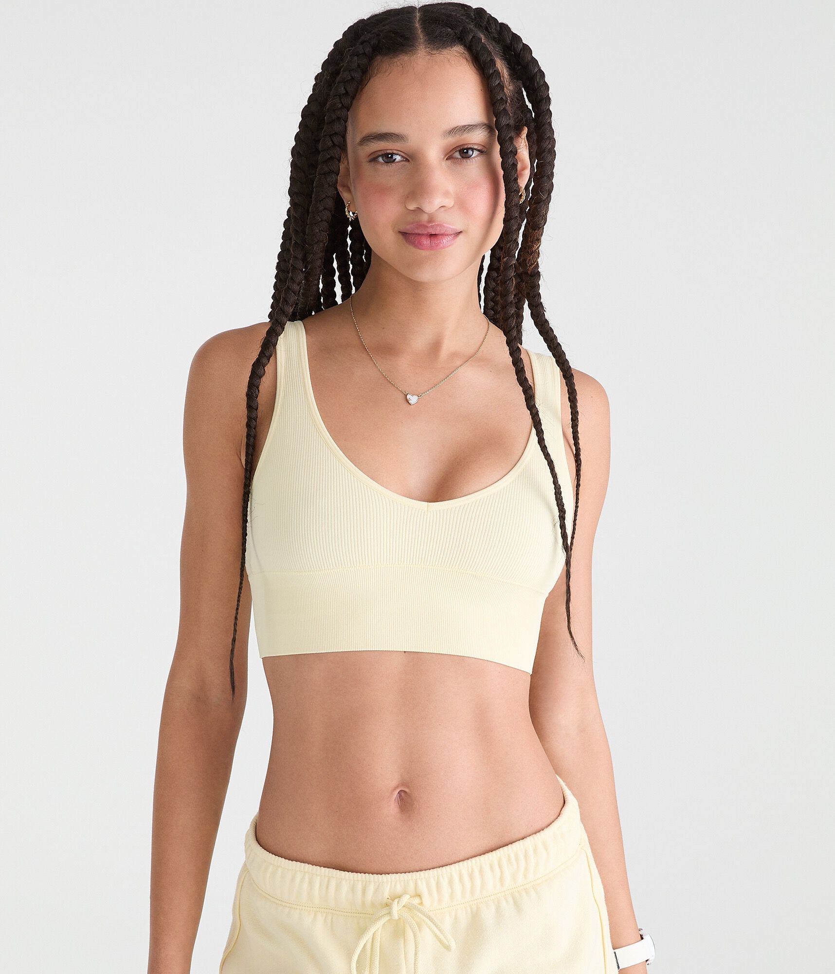 Seamless Scoop Long-Line Bralette