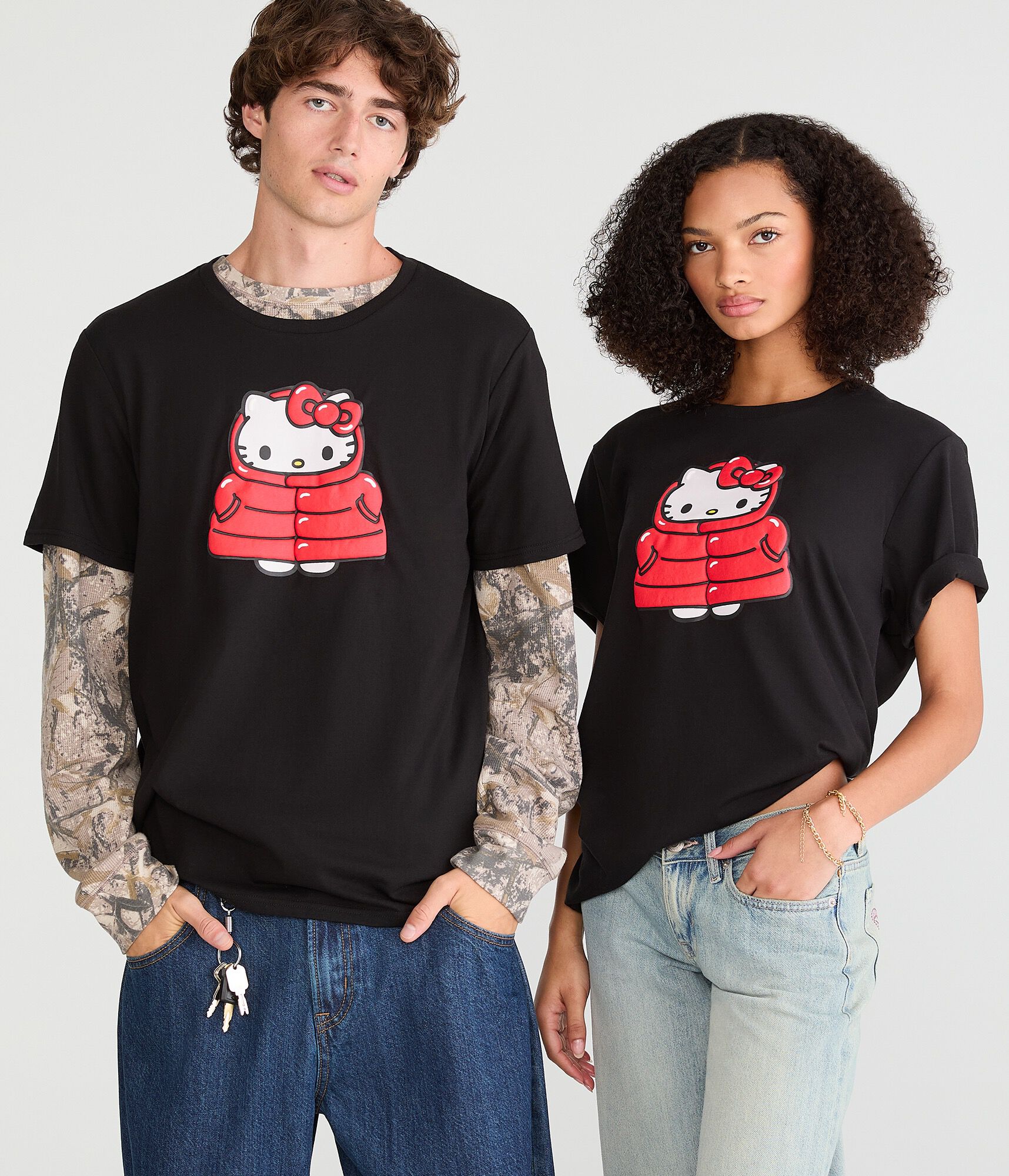 Hello Kitty | Aero Puffer Jacket Relaxed Graphic Tee