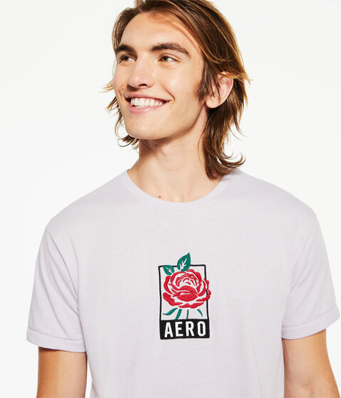 Aero Rose Box Logo Graphic Tee Aero Rose Box Logo Graphic Tee