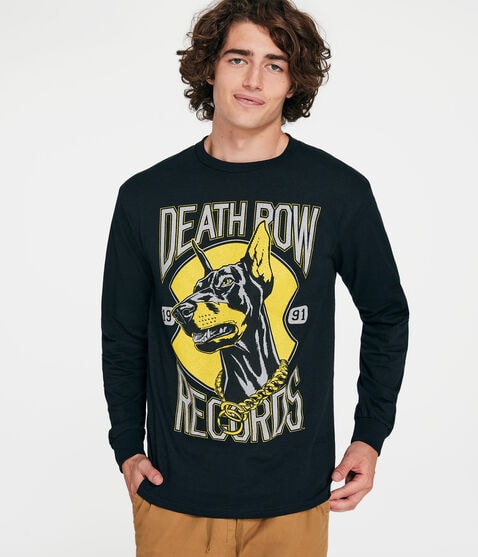 Long Sleeve Death Row Records Doberman Graphic Tee