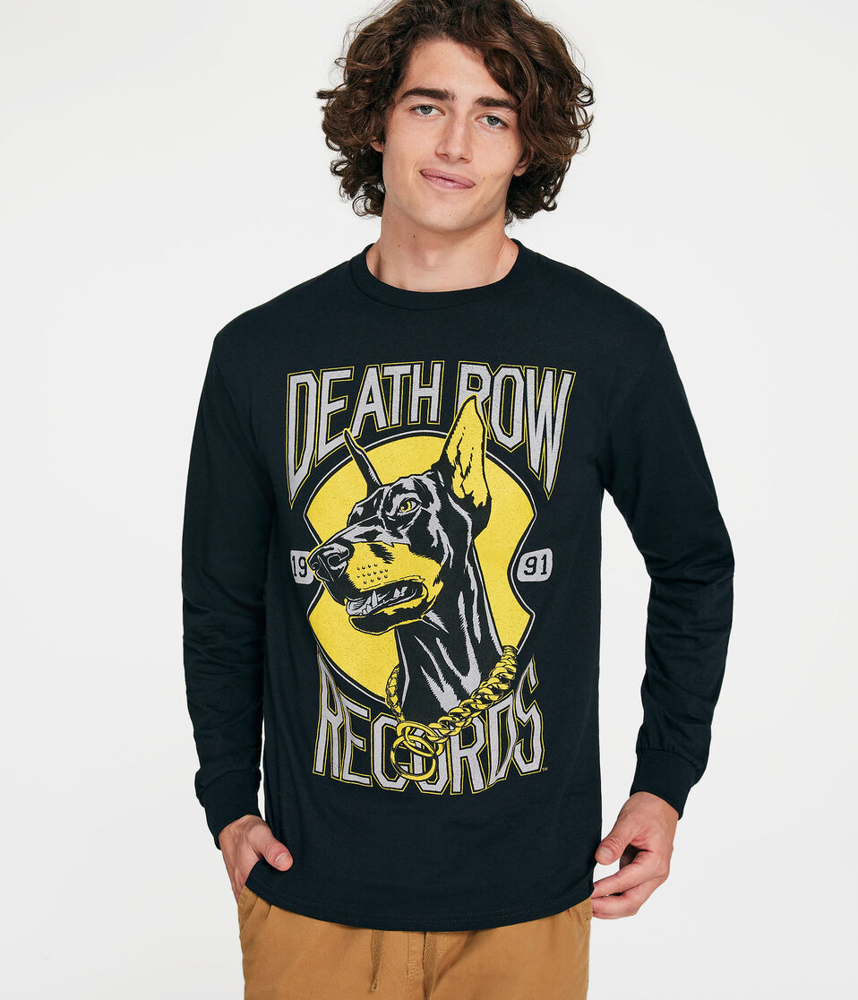 Long Sleeve Death Row Records Doberman Graphic Tee