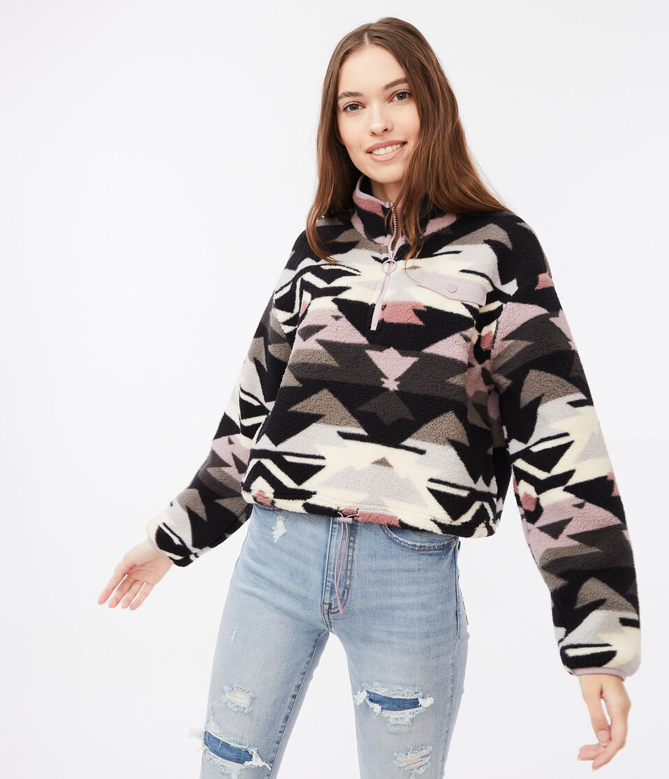 Aztec Sherpa Fleece Half-Zip Pullover