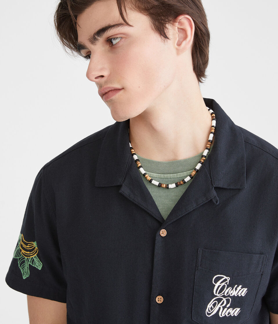 Short Sleeve Costa Rica Linen Camp Shirt