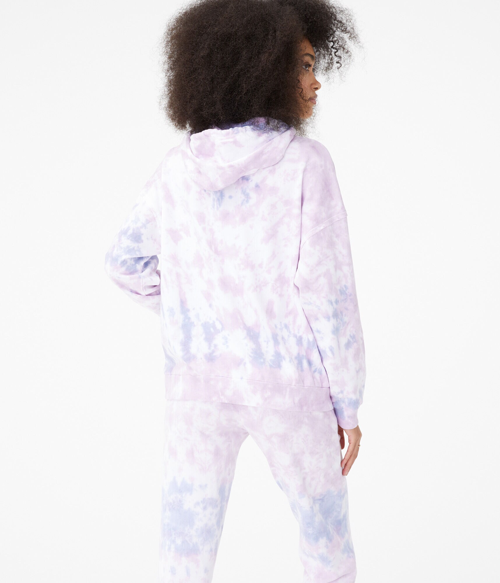 Tie-Dye Oversized Full-Zip Hoodie