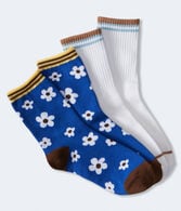 Daisy & Stripes Crew Sock 2-Pack