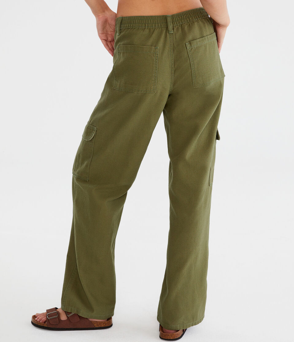 Mid-Rise Utility Cargo Pants