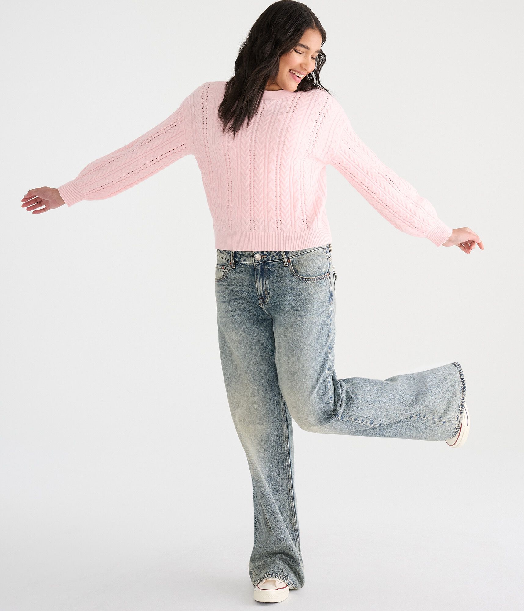 Cable Reversible Tie Cardigan