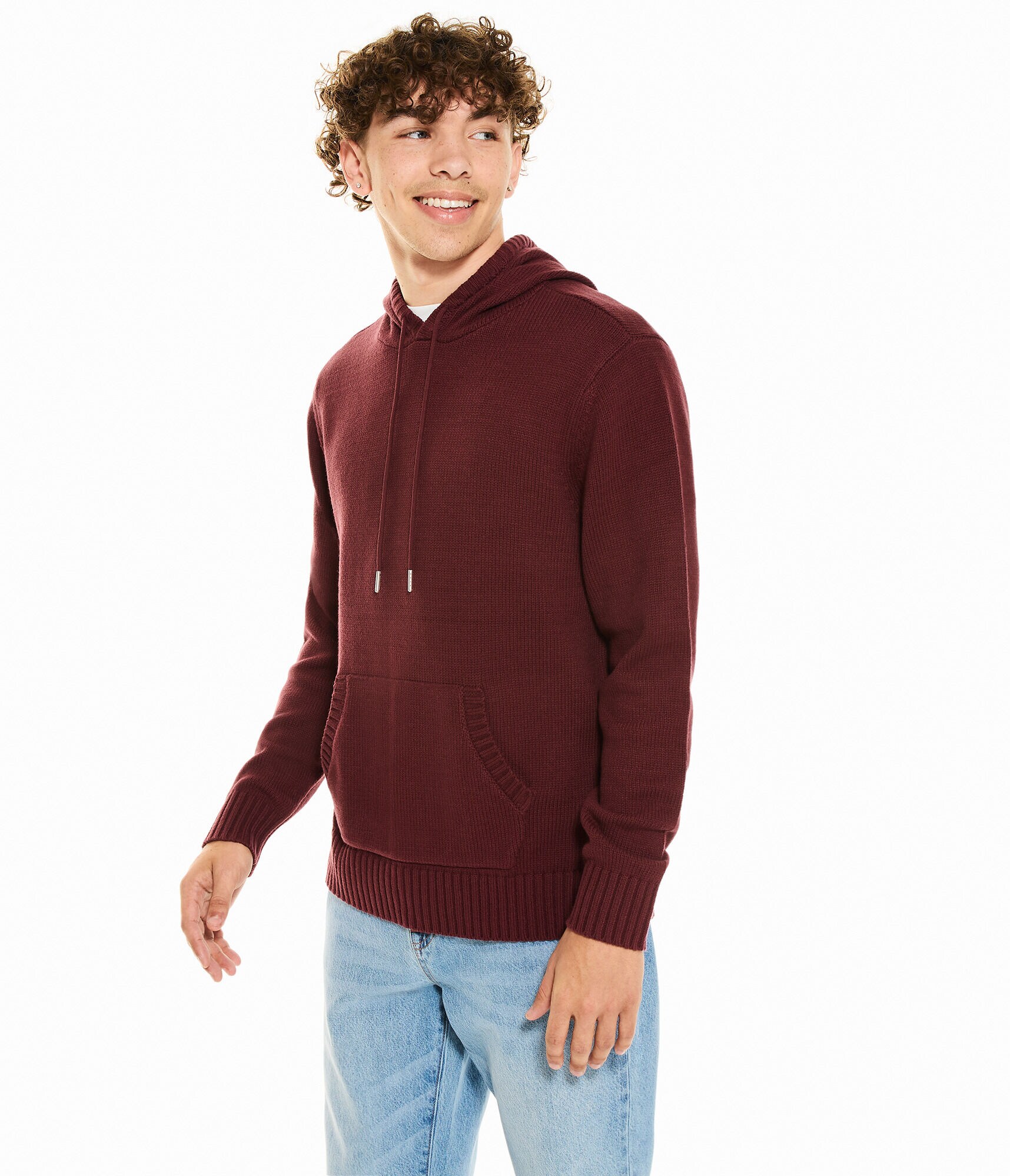 Solid Hooded Sweater