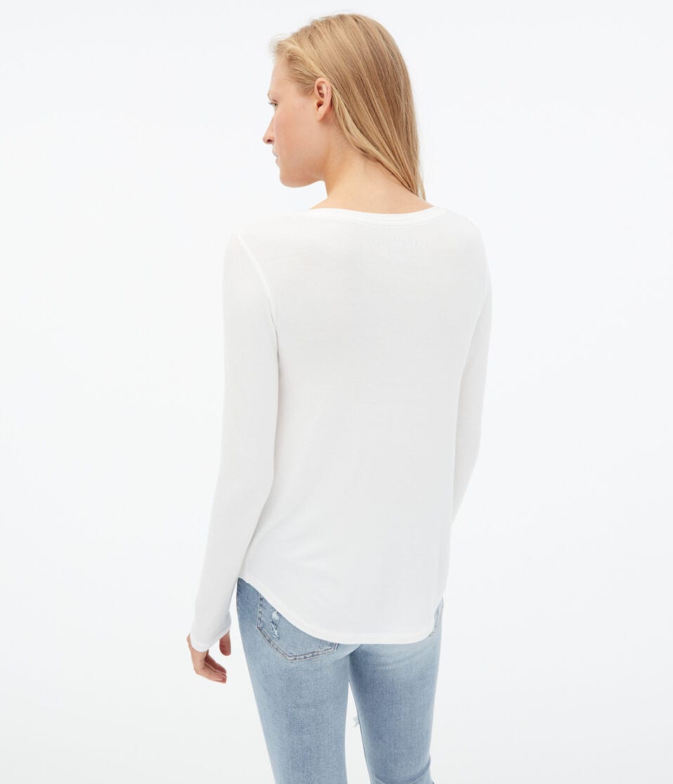 Long Sleeve Seriously Soft V-Neck Tee