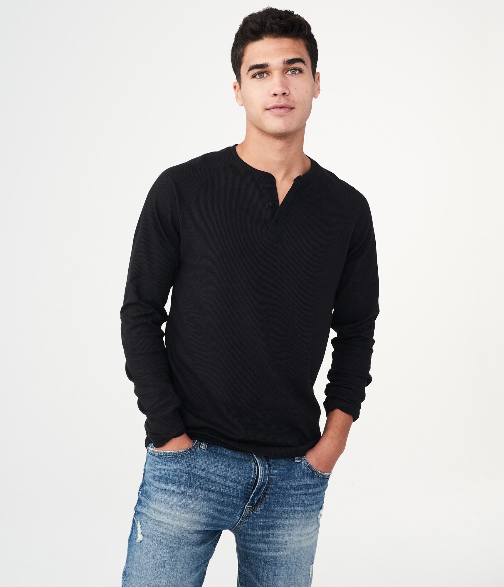 Long Sleeve Thermal Henley