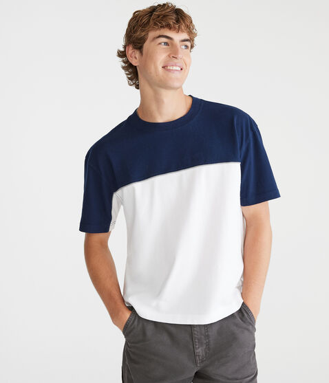 Vintage Colorblocked Boxy Crew Tee Vintage Colorblocked Boxy Crew Tee
