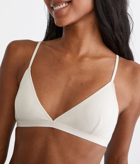 Ribbed Logo Triangle Bra Ribbed Logo Triangle Bra