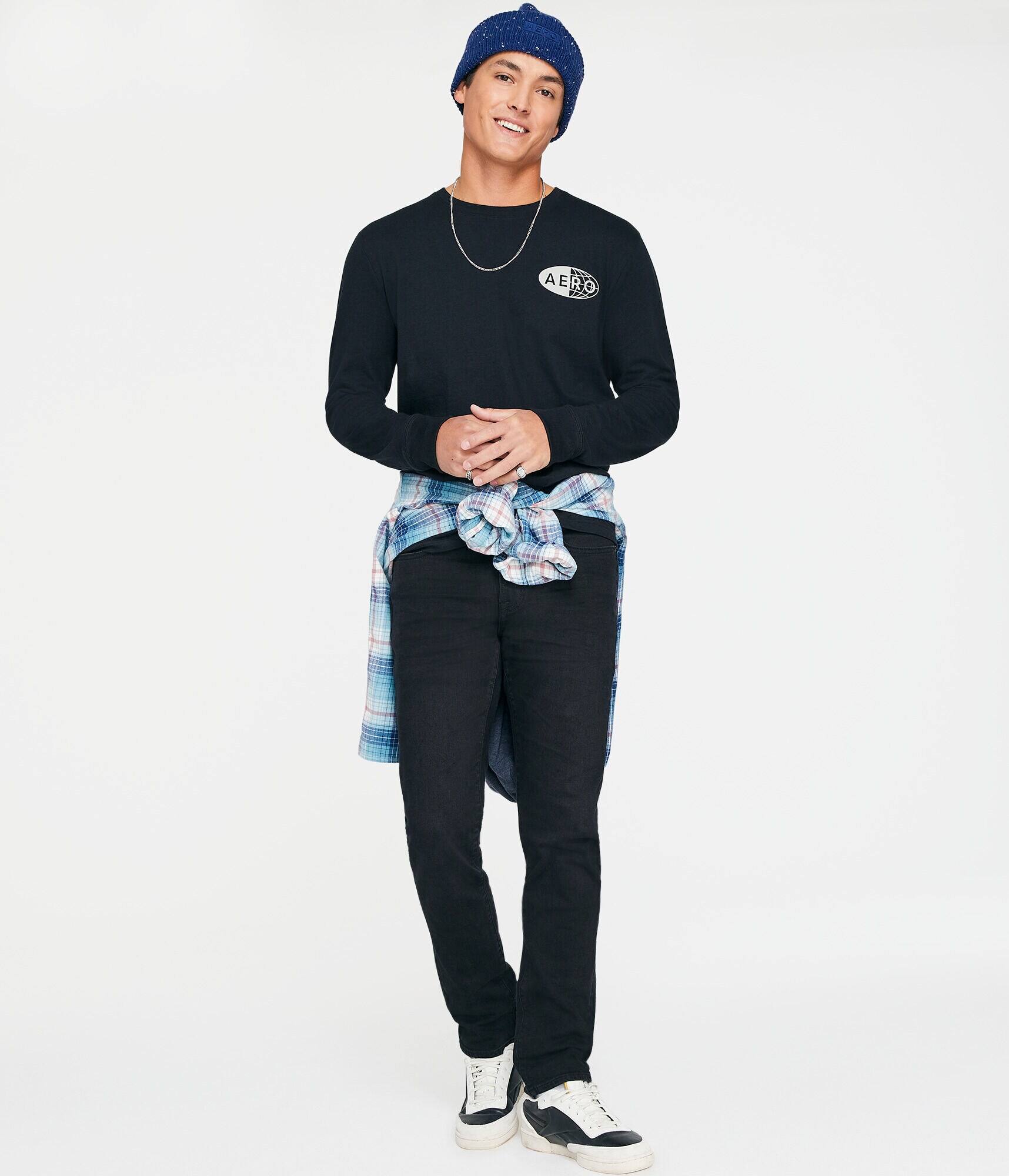 Long Sleeve Aero Global Brand Graphic Tee