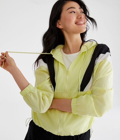 Colorblock Hooded Windbreaker Jacket Colorblock Hooded Windbreaker Jacket