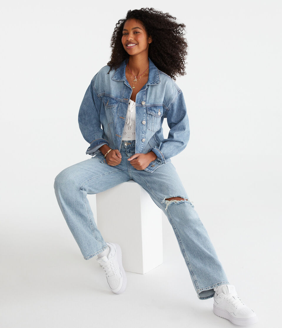 Curvy High-Rise Baggy Jean