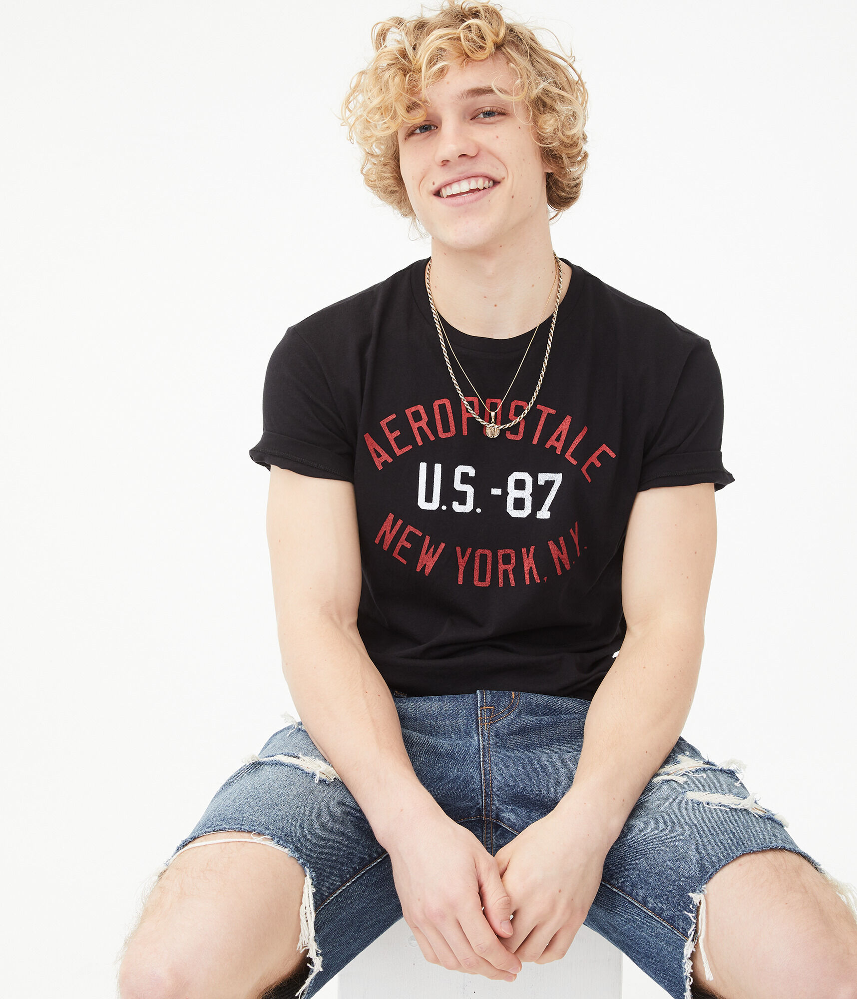 Aeropostale US-87 Logo Graphic Tee