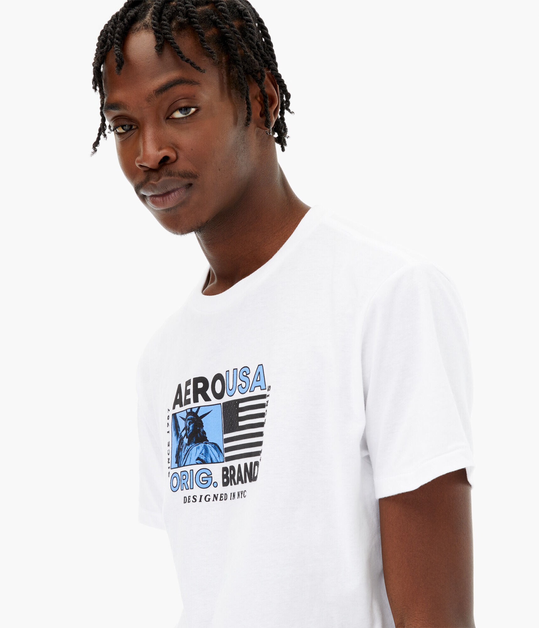 Aero USA Liberty Flag Graphic Tee