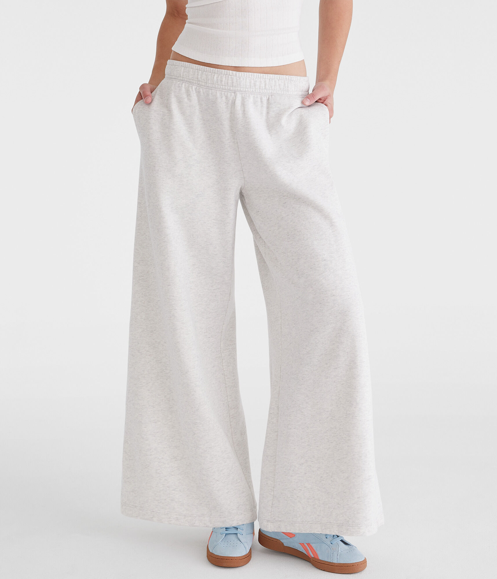 ★SPAO★Soft Cotton Semi-Wide Sweatpants★SPMTE23G02 VintageSoft Seamed Straight Sweatpants | Gap