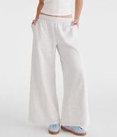 Mid-Rise Super Wide Leg Sweatpants