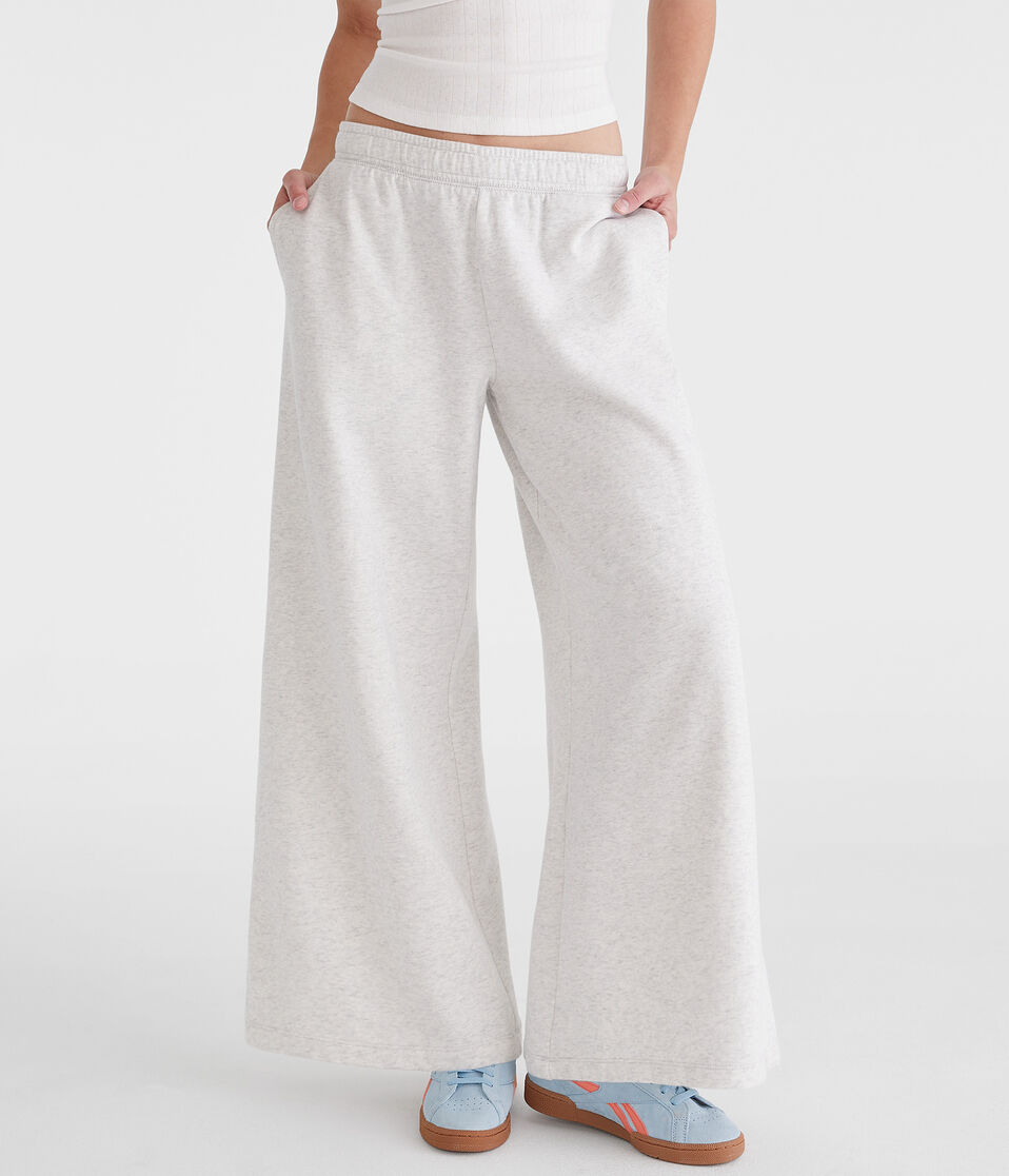 Mid-Rise Super Wide Leg Sweatpants